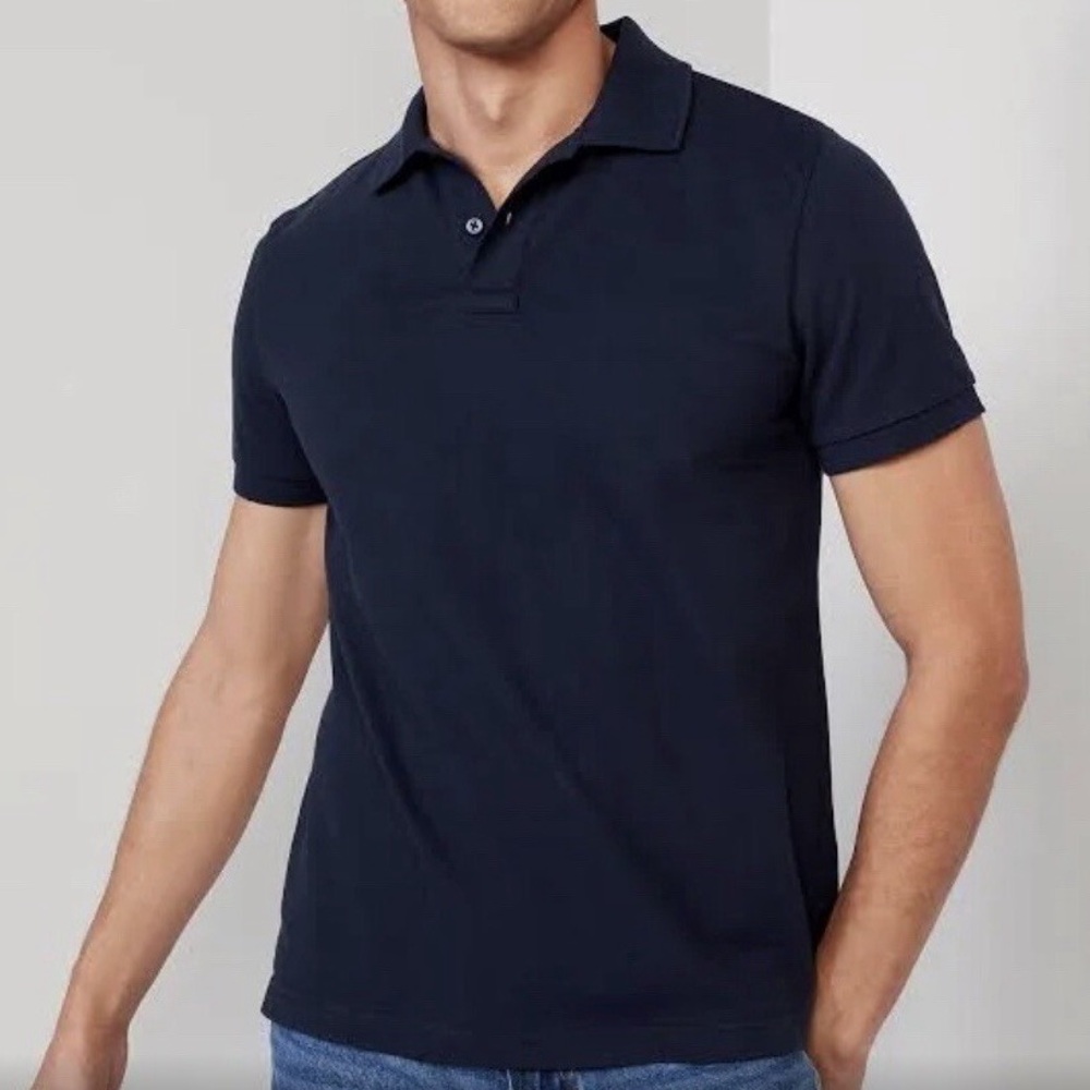 Old Navy Flex Polo Shirt Set of Two in Navy Blue & Pomegranate Berry Size XXL - Picture 4 of 10